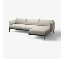 Sofa 3-osobowa z szezlongiem, Lejde jasnoszary ÄPPLARYD 094.180.51