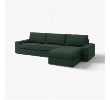 Sofa 4-osobowa z szezlongiem, Tallmyra ciemnozielony KIVIK 094.847.86