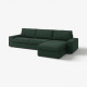 Sofa 4-osobowa z szezlongiem, Tallmyra ciemnozielony KIVIK 094.847.86