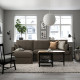 Sofa 3o z szezlongiem, lewy, Gransel szarobrązowy HYLTARP 094.896.80