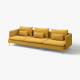 Sofa 4-osobowa, Kelinge ciemnożółty SÖDERHAMN 096.220.33