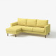 Sofa 3-osobowa z szezlongiem, Fridtuna żółty SALTSJÖBADEN 096.275.54