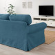 Sofa 3-osobowa, z szezlongiem/Tallmyra niebieski EKTORP 194.305.47