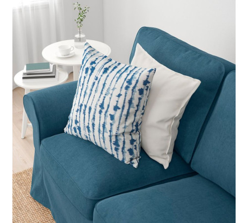 Sofa 3-osobowa, z szezlongiem/Tallmyra niebieski EKTORP 194.305.47