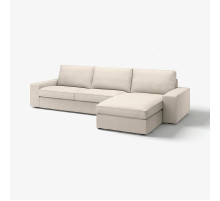 Sofa 4-osobowa z szezlongiem, Gunnared beżowy KIVIK 194.847.81