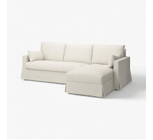 Sofa 3o z szezlongiem, prawy, Gransel naturalny HYLTARP 194.958.26