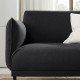 Sofa 3-osobowa z szezlongiem, Gunnared czarny/szary ÄPPLARYD 195.281.67