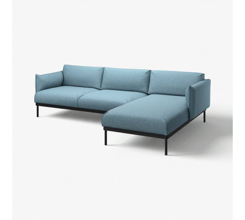 Sofa 3-osobowa z szezlongiem, Gunnared jasnoniebieski ÄPPLARYD 195.281.72