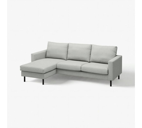 Sofa 3-osobowa z szezlongiem, Tonerud szary SALTSJÖBADEN 196.226.12