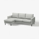 Sofa 3-osobowa z szezlongiem, Tonerud szary SALTSJÖBADEN 196.226.12
