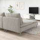 Sofa 2-osobowa, z szezlongiem/Viarp beż/brąz SÖDERHAMN 293.057.60