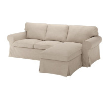 Sofa 3-osobowa, z szezlongiem/Hillared beżowy EKTORP 294.305.42