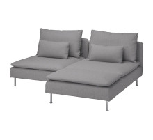 Sofa 2-osobowa z szezlongiem, Tonerud szary SÖDERHAMN 294.521.00