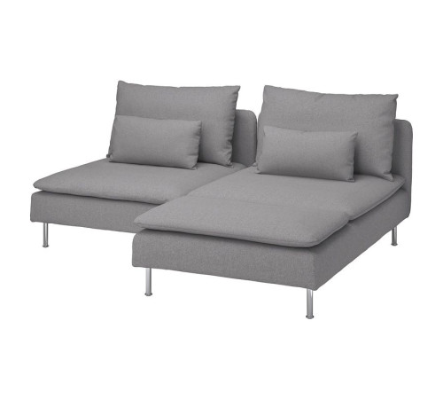 Sofa 2-osobowa z szezlongiem, Tonerud szary SÖDERHAMN 294.521.00