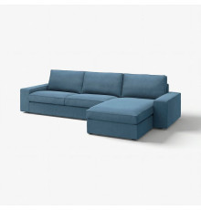 Четырехместный диван с шезлонгом, цвет Tallmyra blue, KIVIK 294.847.85