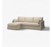 Sofa 3o z szezlongiem, lewy, Hemmesta jasnobeżowy HYLTARP 295.150.08