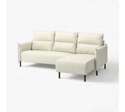 Sofa 3-osobowa z szezlongiem, Gunnared beżowy MANNARP 296.040.66