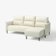 Sofa 3-osobowa z szezlongiem, Gunnared beżowy MANNARP 296.040.66
