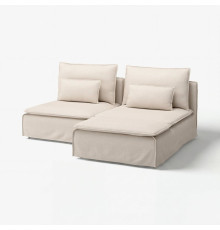 Двухместный диван с шезлонгом, Gransel natural SÖDERHAMN 296.217.73