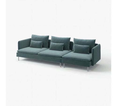 Sofa 4-osobowa, Alhamn ciemny szaroniebieski SÖDERHAMN 296.220.08