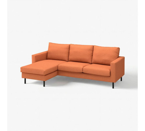 Sofa 3-osobowa z szezlongiem, Tonerud czerwonobrązowy SALTSJÖBADEN 296.226.16