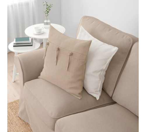 Sofa 3-osobowa, z szezlongiem/Tallmyra beżowy EKTORP 394.305.46