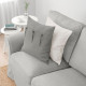 Sofa 3-osobowa, z szezlongiem/Tallmyra biały/czarny EKTORP 394.305.51