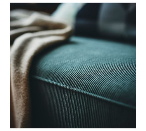 Sofa 3-osobowa z szezlongiem, Kelinge szaroturkusowy KIVIK 394.430.54