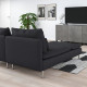 Sofa 2-osobowa z szezlongiem, Fridtuna ciemnoszary SÖDERHAMN 394.496.16