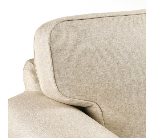 Sofa 3-osobowa z szezlongiem, Kilanda jasnobeżowy EKTORP 395.090.40