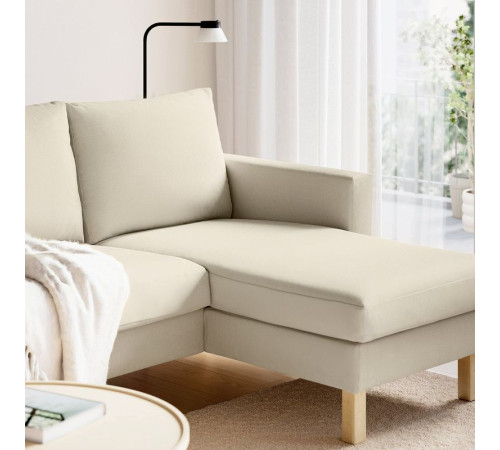 Sofa 3-osobowa z szezlongiem, Fridtuna jasnobeżowy SALTSJÖBADEN 396.021.42