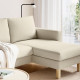 Sofa 3-osobowa z szezlongiem, Fridtuna jasnobeżowy SALTSJÖBADEN 396.021.42