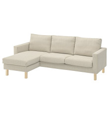 Sofa 3-osobowa z szezlongiem, Fridtuna jasnobeżowy SALTSJÖBADEN 396.021.42