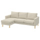 Sofa 3-osobowa z szezlongiem, Fridtuna jasnobeżowy SALTSJÖBADEN 396.021.42