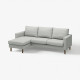 Sofa 3-osobowa z szezlongiem, Tonerud szary SALTSJÖBADEN 396.275.62