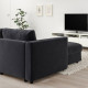 Sofa 4-osobowa, z szezlongiem/Djuparp ciemnoszary VIMLE 494.336.10