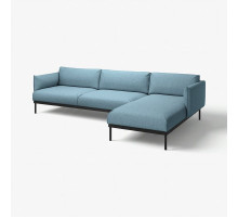 Sofa 4-osobowa z szezlongiem, Gunnared jasnoniebieski ÄPPLARYD 495.281.80