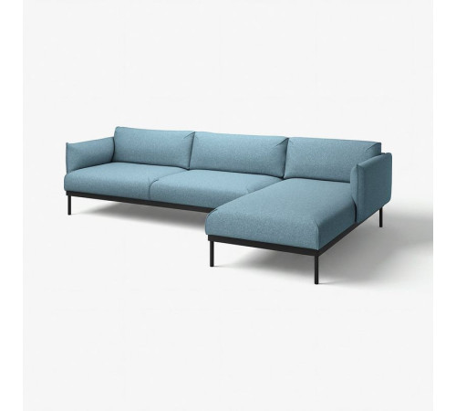 Sofa 4-osobowa z szezlongiem, Gunnared jasnoniebieski ÄPPLARYD 495.281.80