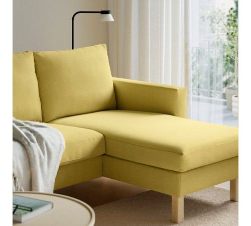 Sofa 3-osobowa z szezlongiem, Fridtuna żółty SALTSJÖBADEN 496.021.46