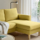 Sofa 3-osobowa z szezlongiem, Fridtuna żółty SALTSJÖBADEN 496.021.46