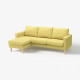 Sofa 3-osobowa z szezlongiem, Fridtuna żółty SALTSJÖBADEN 496.021.46
