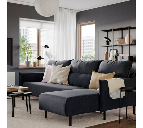 Sofa 4-osobowa z szezlongiem, Gunnared beżowy MANNARP 496.040.70