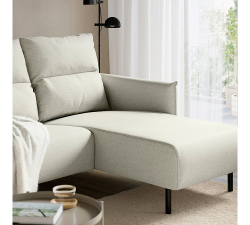 Sofa 4-osobowa z szezlongiem, Gunnared beżowy MANNARP 496.040.70
