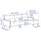 Sofa 4-osobowa z szezlongiem, Gunnared beżowy MANNARP 496.040.70