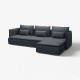 Sofa 4-osobowa z szezlongiem, Knäbäck antracyt SÖDERHAMN 496.071.63