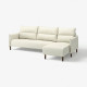 Sofa 4-osobowa z szezlongiem, Gunnared beżowy MANNARP 496.191.75