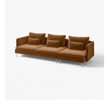 Sofa 4-osobowa, Alhamn ciemny żółto-brązowy SÖDERHAMN 496.220.12