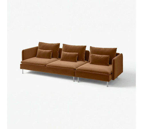 Sofa 4-osobowa, Alhamn ciemny żółto-brązowy SÖDERHAMN 496.220.12
