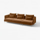 Sofa 4-osobowa, Alhamn ciemny żółto-brązowy SÖDERHAMN 496.220.12