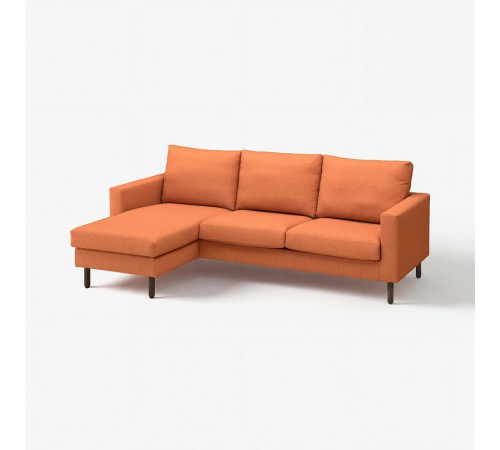 Sofa 3-osobowa z szezlongiem, Tonerud czerwonobrązowy SALTSJÖBADEN 496.275.66
